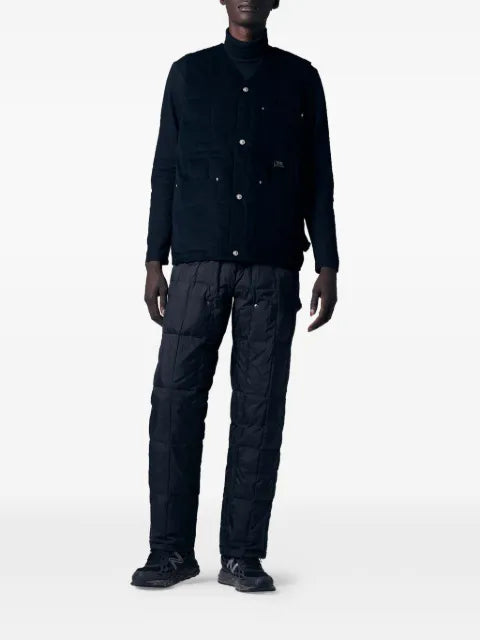 Taion Work quilted V-neck vest