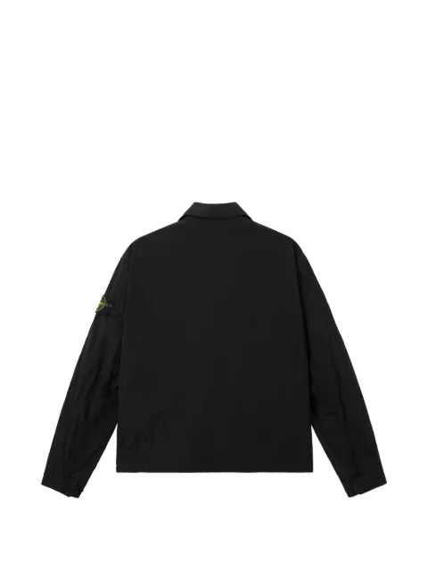 Stone Island logo-patch shirt jacket