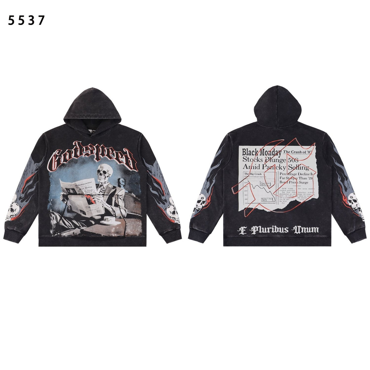 Godspeed Black Monday Skeleton Graphic Hoodie