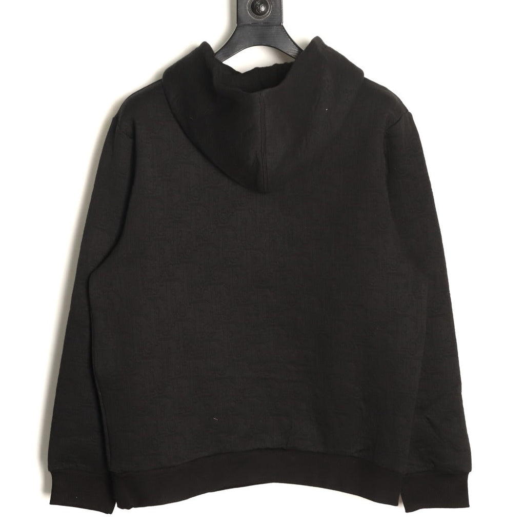 Dior CD Medaillon Circular-Logo Embroidered Crewneck Sweatshirt - Black